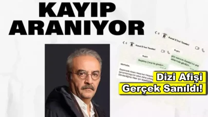 Dizi için asılan afişleri gerçek sandılar, ihbarda bulundular!