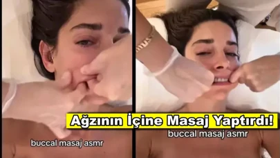 Bu kadarı da olmaz dedirtti! Elvin Levinler ağzının içine masaj yaptırdığı anları paylaştı!