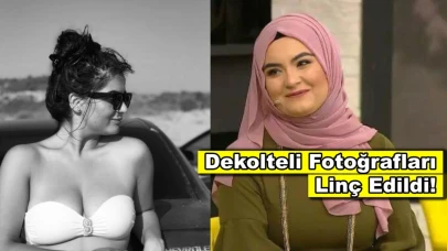 Tesettürden çıkan gelin adayı, dekolteli pozları ile gündem oldu!