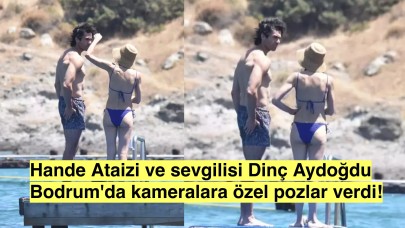 Deniz Kenarında Kas Gösterisi: Hande Ataizi ve Dinç Aydoğdu Sahilde!