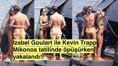 Süper model Izabel Goulart ile Kevin Trapp Mikonos Tatilinde Öpüşürken Objektiflere Yakalandılar!