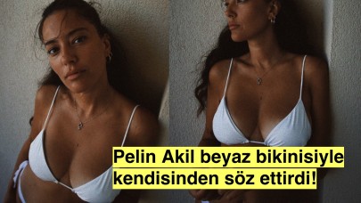 Pelin Akil Beyaz Bikiniyle Plajda! Bu Poza Kim Dayanabilir?