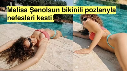 Melisa Şenolsun renkli bikinisiyle bu yaza damgasını vurdu!