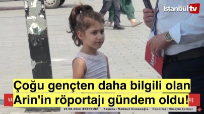 Sokak röportajında konuşan 4 yaşındaki Arin'in hayat pahalılığına olan isyanı!