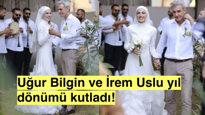 Uğur Bilgin ve İrem Uslu, birinci evililik yıl dönümü kutlaması yaptı