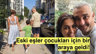 Rüştü Onur Atilla ve eski eşi Sinem Ayyıldız çocukları için bir araya geldi