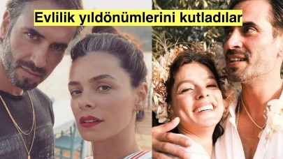 Özge Özpirinçci ve Burak Yamantürk çifti 3. evlilik yıl dönümü kutlaması yaptı