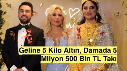 Van'da aşiret düğününde rekor kırıldı:'Geline 5 Kilo Altın, Damada 5 Milyon 500 Bin TL Takı Takıldı'