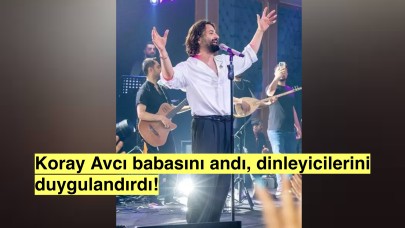 Koray Avcı Kıbrıs konserinde vefat eden babası Veysel Medet Avcı'yı andı:'Babama veda edemedim'