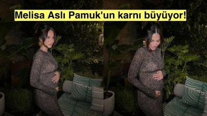 Ünlü oyuncu Melisa Aslı Pamuk büyüyen karnını paylaştı