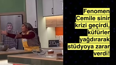 Esra Erol'un Cemile'si küfürler yağdırdı, stüdyoyu dağıttı sinir krizi geçirdiği anlar kameralara yansıdı