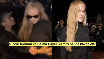 Balenciaga defilesinde Nicole Kidman ve Salma Hayek arasında kavga çıktı