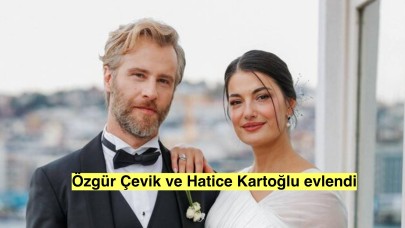 Oyuncu ve şarkıcı Özgür Çevik 4 yıllık sevgilisi ile sonunda evlendi