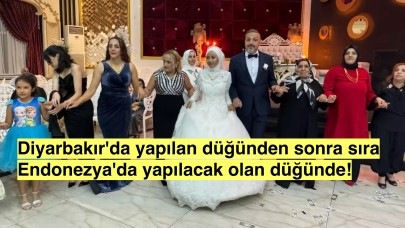 Endonezya'dan gelen Jauza Zahiya, Diyarbakır'da  düğün yaptı