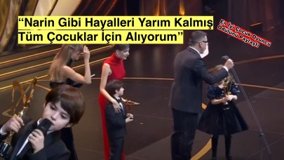 Çocuk Oyuncunun Narin Yorumu Altın Kelebek’e Damga Vurdu!