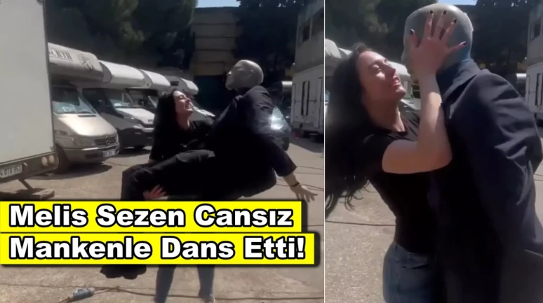 Melis Sezen cansız mankenle dans etti: "Erkeğim, eğme başını yavrum"