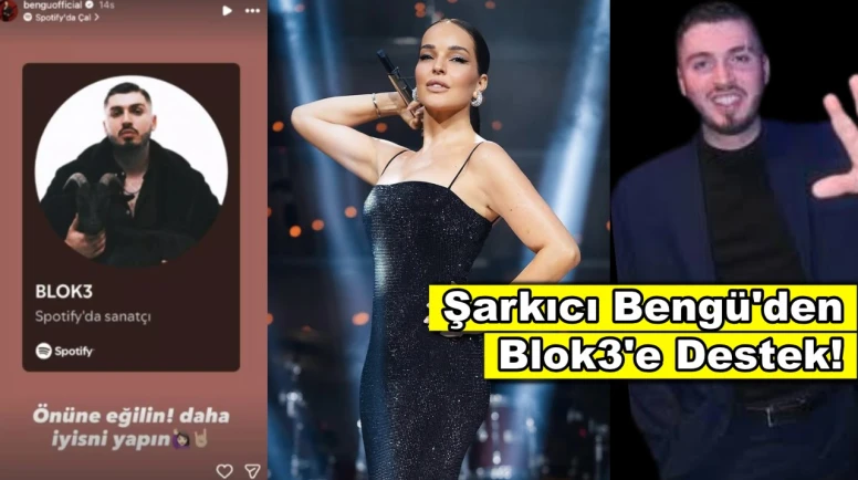 Ünlü şarkıcı Bengü polemiğe dahil oldu, Blok3'e destek verdi!
