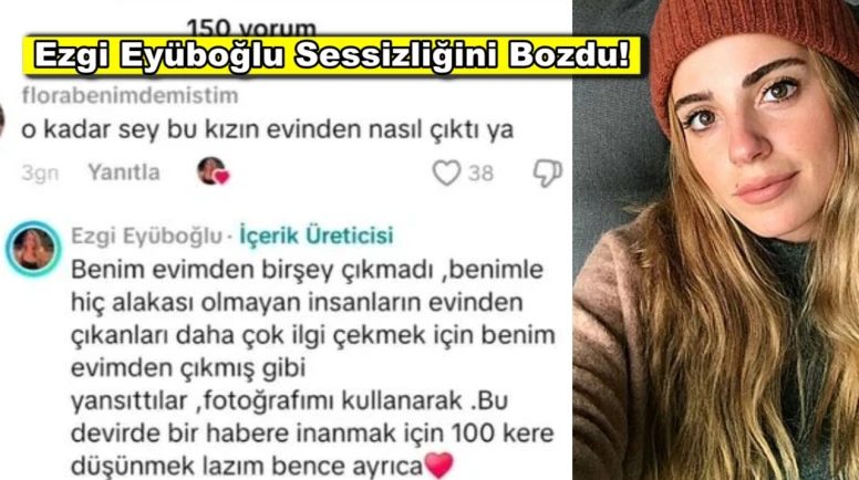 Testi pozitif çıkan Ezgi Eyüboğlu sessizliğini bozdu!