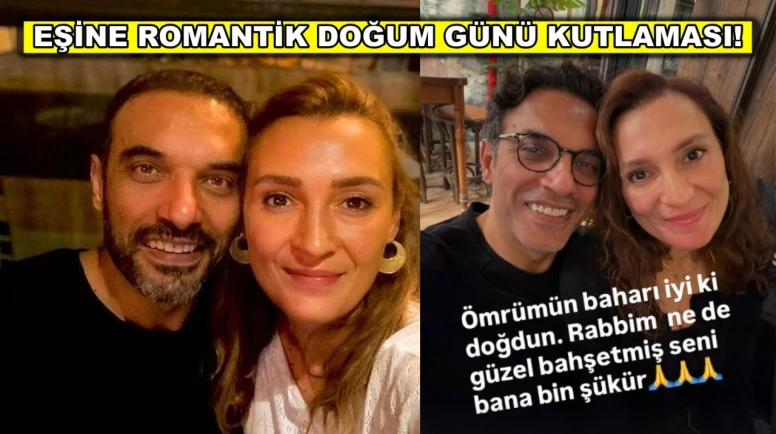Yargı dizisinin Eren Komiser'i eşinin doğum gününü kutladı!