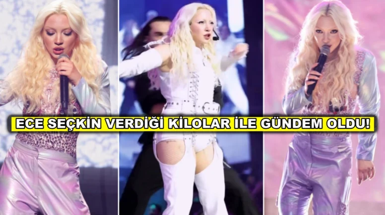 Ünlü Şarkıcı Ece Seçkin verdiği hızlı kilolar ile dikkat çekti!