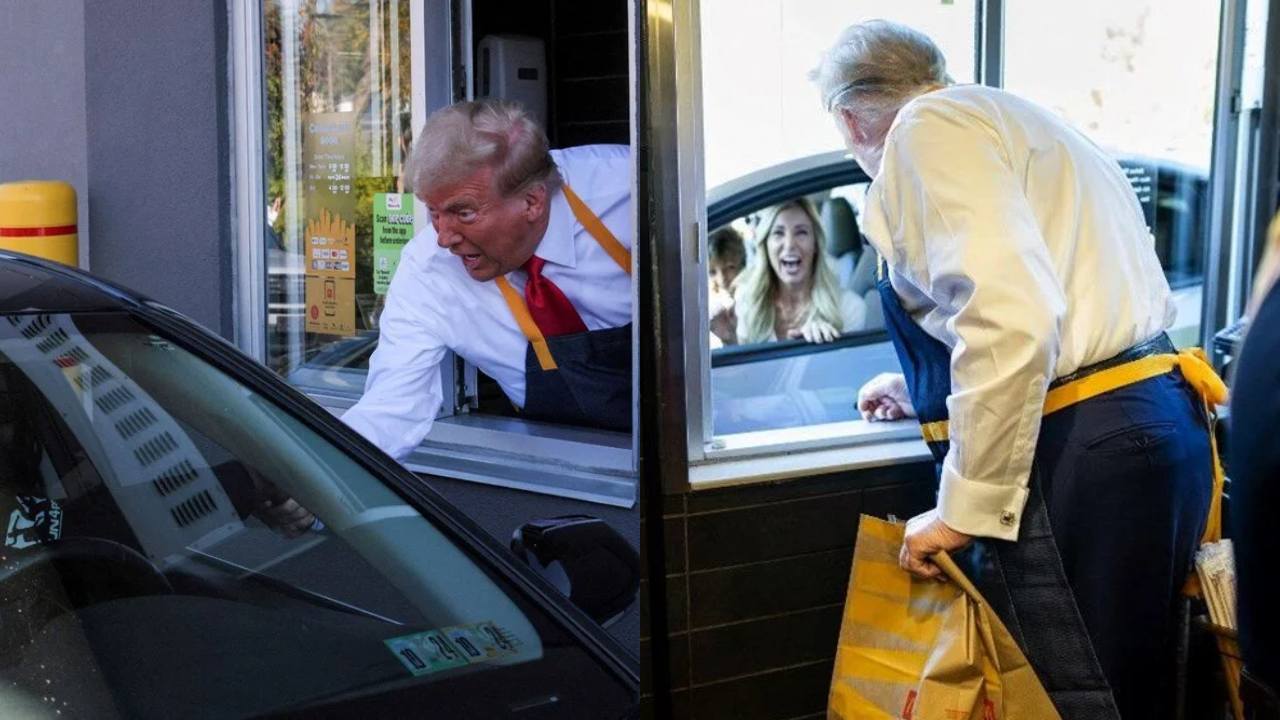 Trump, Seçim Kampanyasında McDonald's’ta Patates Kızarttı!