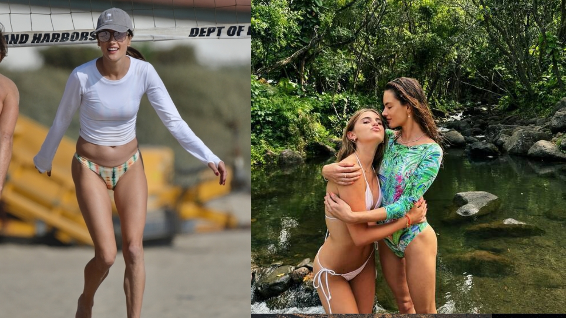 Alessandra Ambrosio Plajda Spor Yaparken Görüntülendi
Dünyaca ünlü Brezilyalı model Alessandra Ambrosio, Los Angeles'ta arkadaşlarıyla plaj voleybolu oynarken görüntülendi. 43 yaşındaki iki çocuk annesi model, hem eğlendi hem de spor yaptı.

Egzersiz Arasında Bacak Sıkılaştırma Hareketleri
Victoria's Secret meleği olarak ünlenen Alessandra Ambrosio, plaj voleybolu arasında lastikle bacak sıkılaştırma hareketi yaptı. Ünlü modele egzersiz esnasında bir arkadaşı da eşlik etti.

Farklı Egzersizlerle Formunu Koruyor
Alessandra Ambrosio ve arkadaşı, bacak sıkılaştırma hareketinin ardından başka hareketlerle de egzersize devam etti. Victoria's Secret defilelerinden emekli olduktan ve artık daha az podyuma çıkmaya başladıktan sonra Alessandra Ambrosio, zamanının çoğunu tatil yaparak geçiriyor.

Yıllara Meydan Okuyan Model
Yıllara meydan okuyan ünlü model, geçtiğimiz haftalarda da yine Santa Monica'da arkadaşlarıyla plaj voleybolu oynarken objektiflere takılmıştı. Alessandra Ambrosio'nun 2018'de ayrıldığı eski nişanlısı Jamie Mazur ile birlikteliğinden 16 yaşında Anja adında bir kızı ve 12 yaşında Noah adında bir oğlu var.