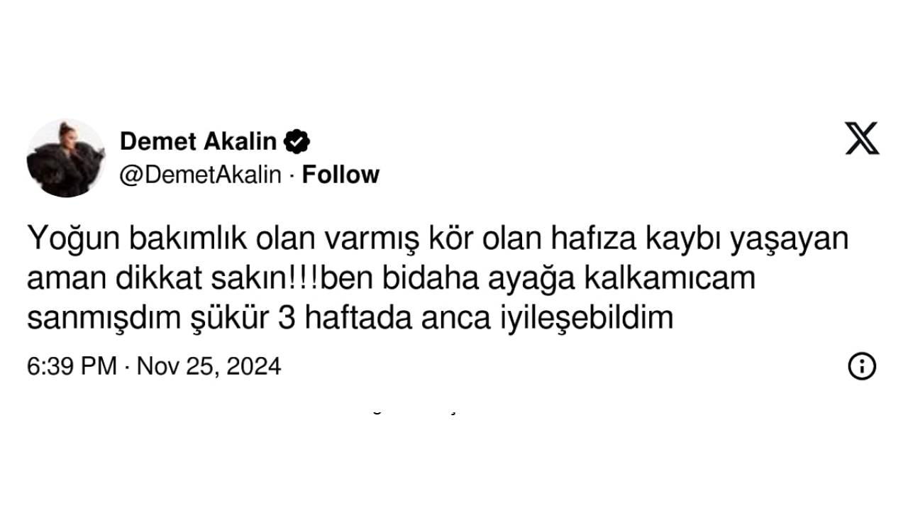 Ünlü Şarkıcı Demet Akalın'dan Büyük İtiraf: Ölümden Döndüm!