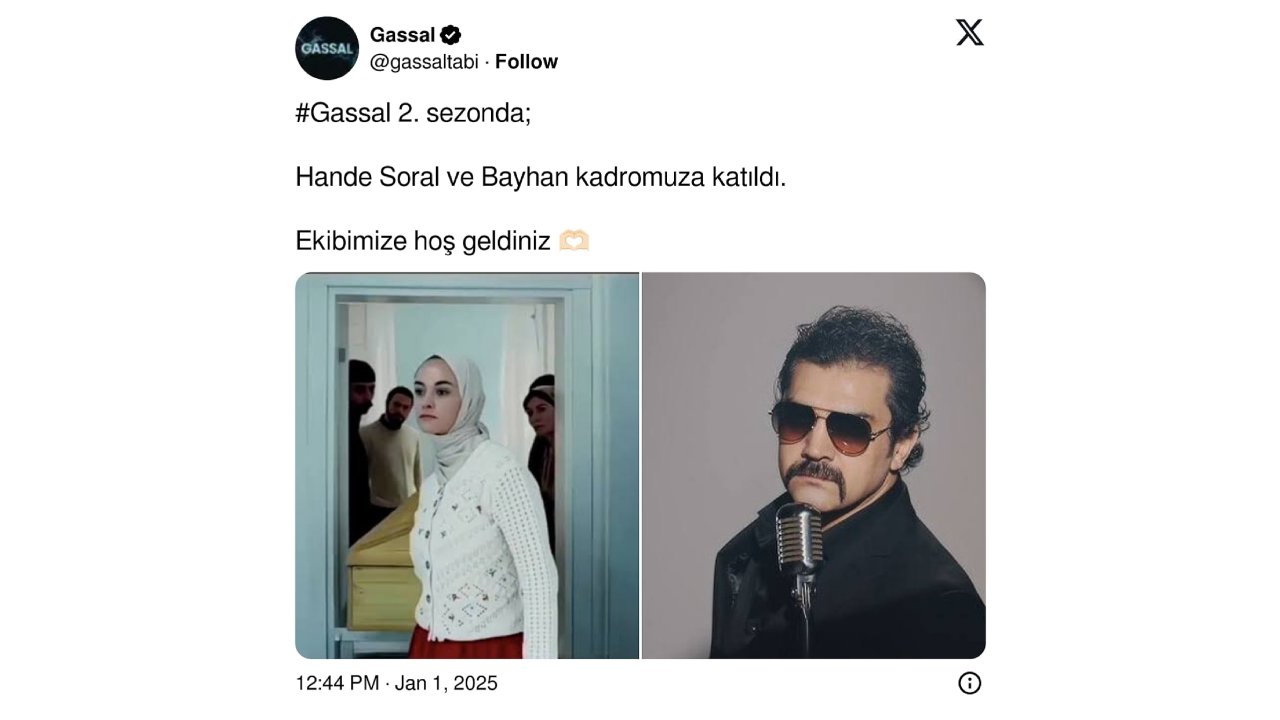 Yeni Yılda Gassal’dan Dev Sürpriz: Bayhan Dizide!
